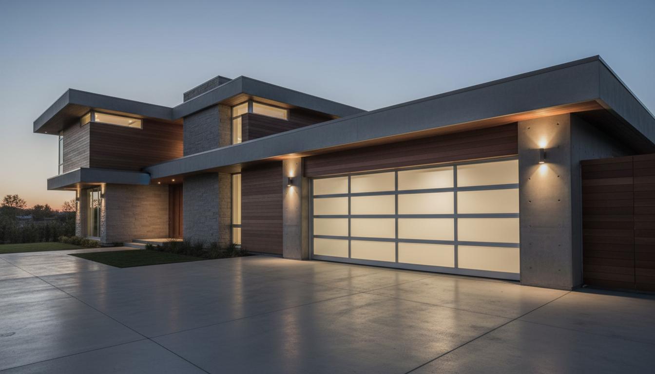 Full-View Aluminium Garage Door